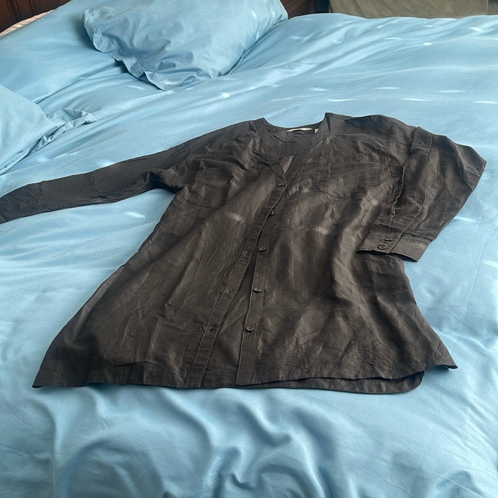 Athleta , New with no tags. Black thin long shirt. Size Small